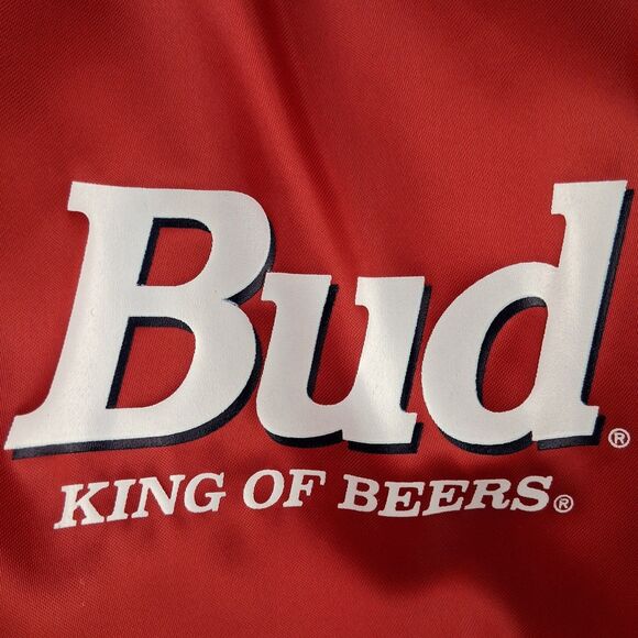 Vintage Satin Budweiser King of Beers Jacket Size L Excellent Condition - Picture 4 of 16